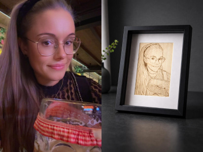 Foto graviert - Line Art