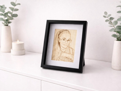 Foto graviert - Line Art