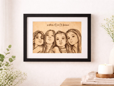 Foto graviert - Line Art