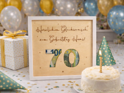 Geldgeschenke im Bilderrahmen